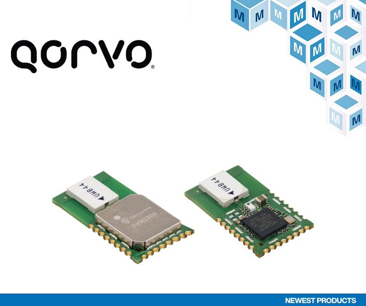 Mouser Electronics propose désormais le portefeuille complet UWB (anciennement Decawave) de Qorvo